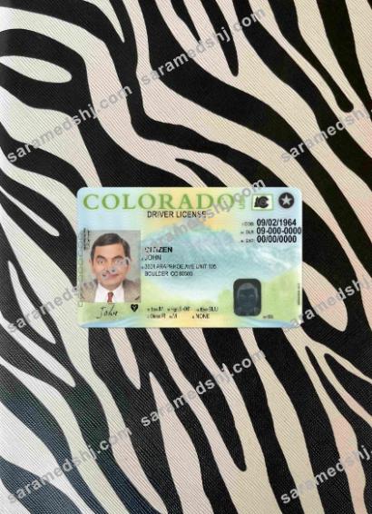 USA Colorado driving license version 2 photolook FRONT